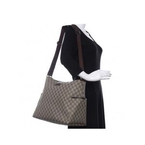 Gucci GG Supreme Canvas Messenger/Diaper Bag Brown Monogram Crossbody